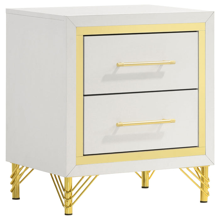 Lucia   Bedroom Set Beige and White