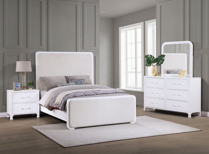 Anastasia  Bedroom Set Pearl White