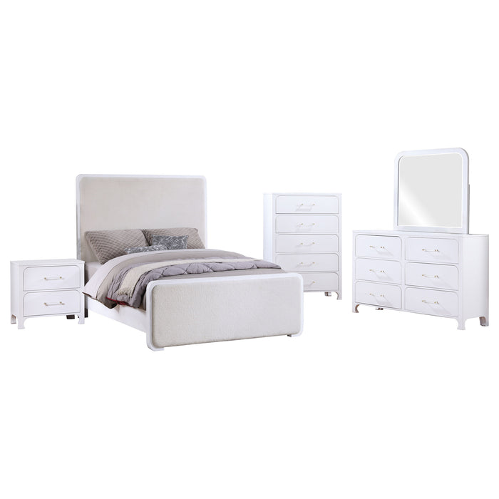 Anastasia  Bedroom Set Pearl White