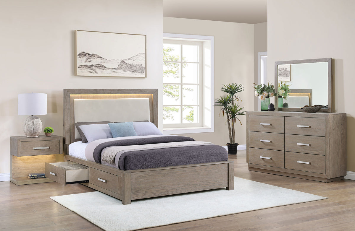Kenora  California King Bedroom Set Barley Brown