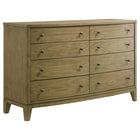 Granada 8-drawer Dresser and Mirror Natural Pine