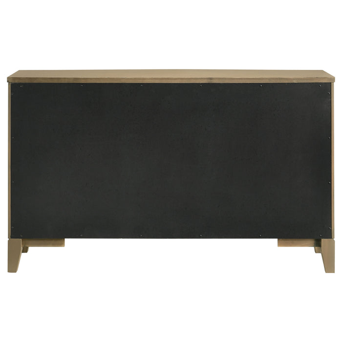 Granada 8-drawer Dresser and Mirror Natural Pine