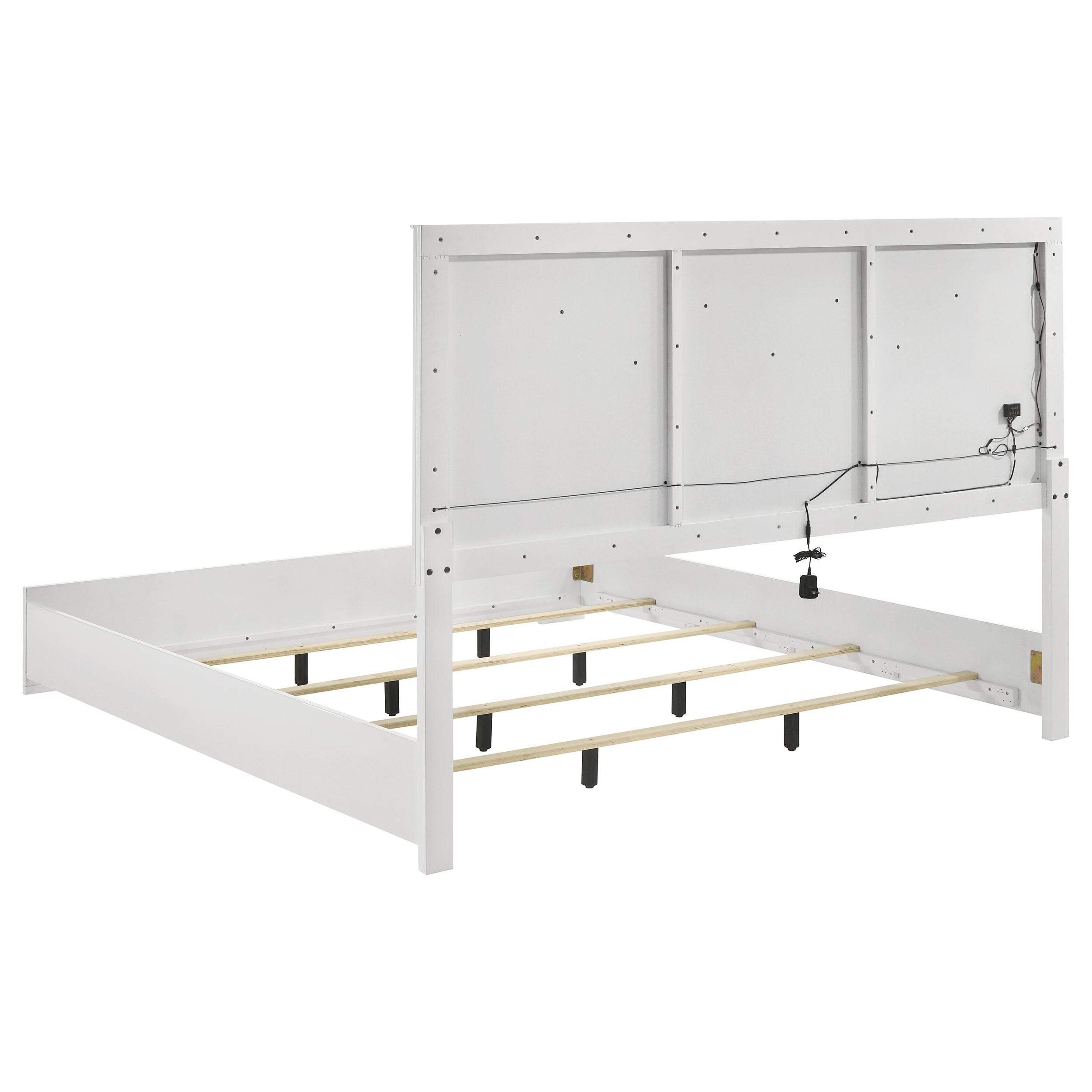 Ives   Bedroom Set Grey High Gloss