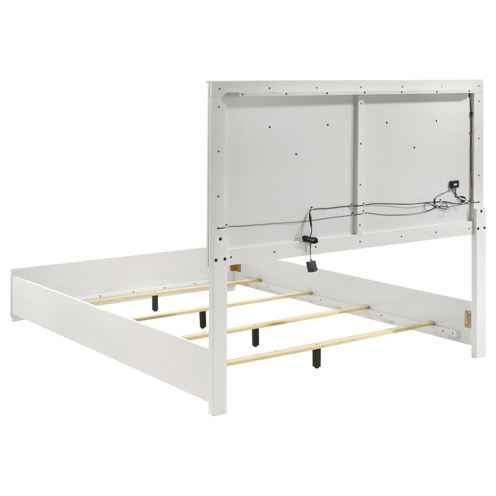 Ives   Bedroom Set Grey High Gloss