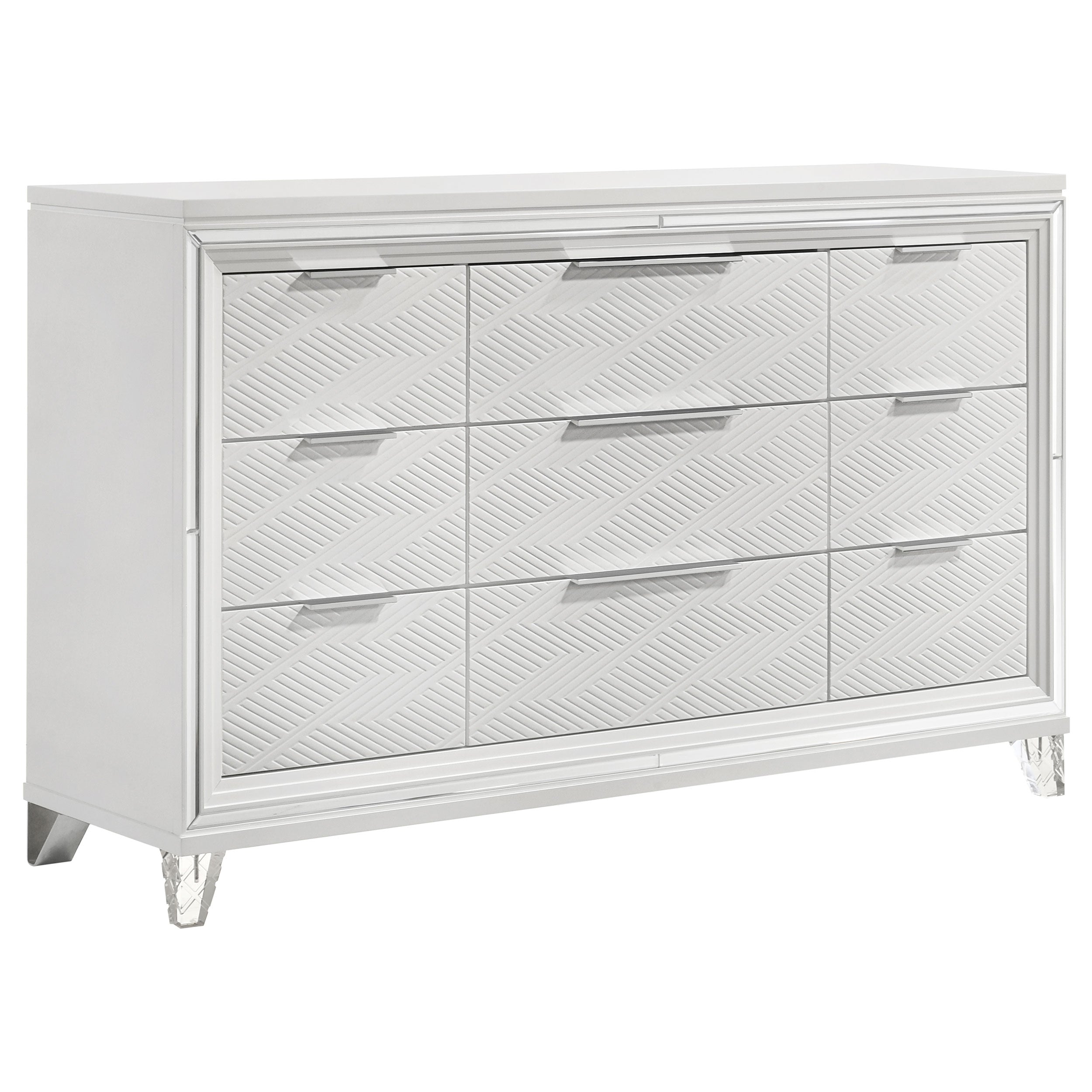 Marmore  California King Bedroom Set White