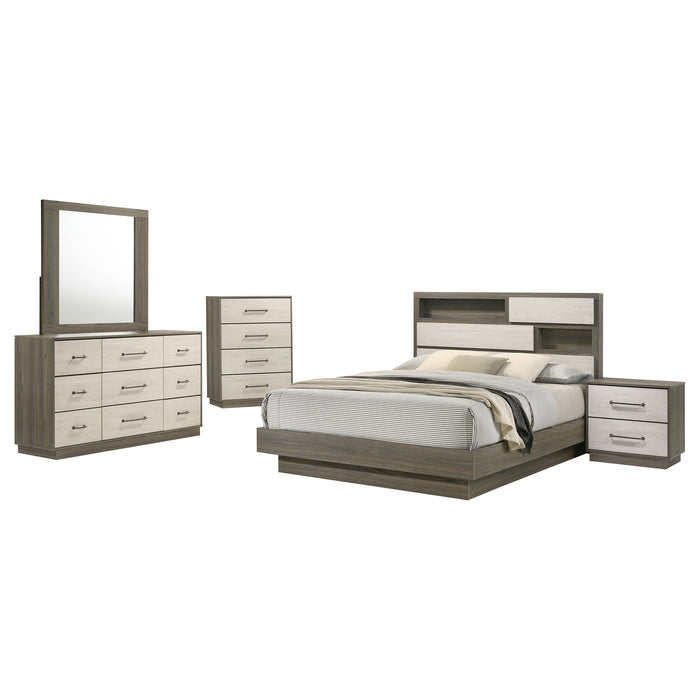 Fenwick  California King Bedroom Set Grey Oak