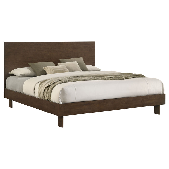 Glenwood 48-inch  Platform Panel Bed Warm Brown