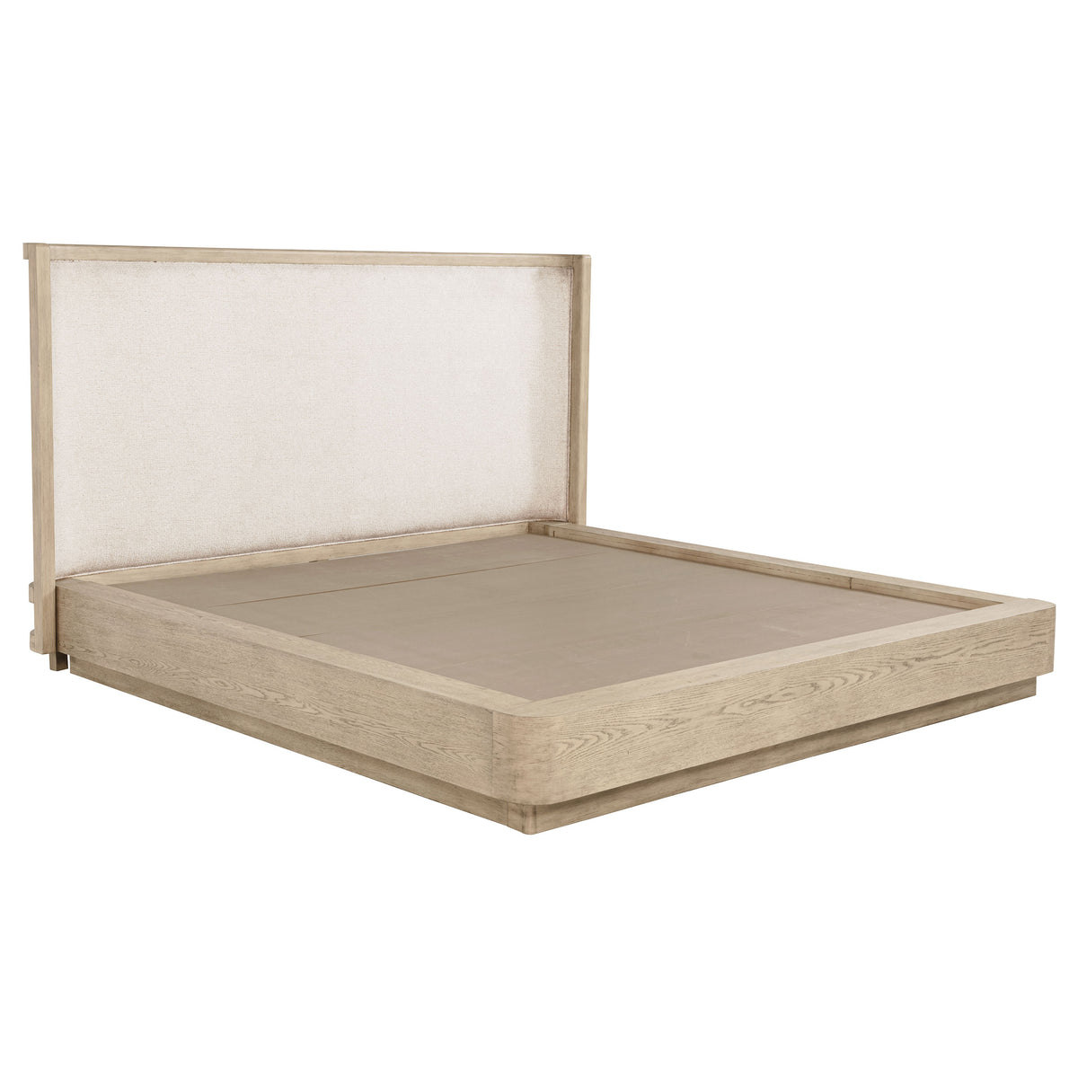 Kailani 49-inch California King Wingback Bed Beige Oak