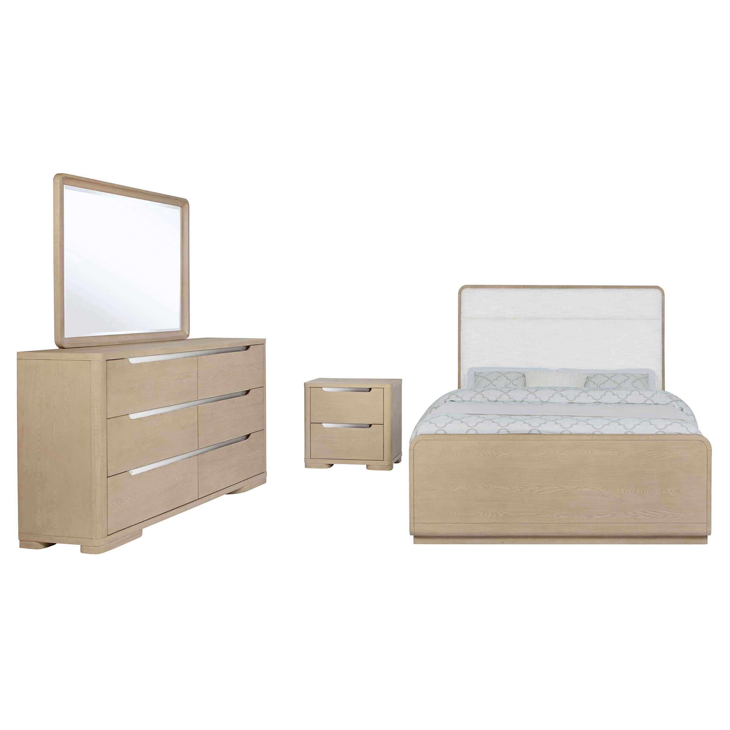 Ladera  California King Bedroom Set Light Elm