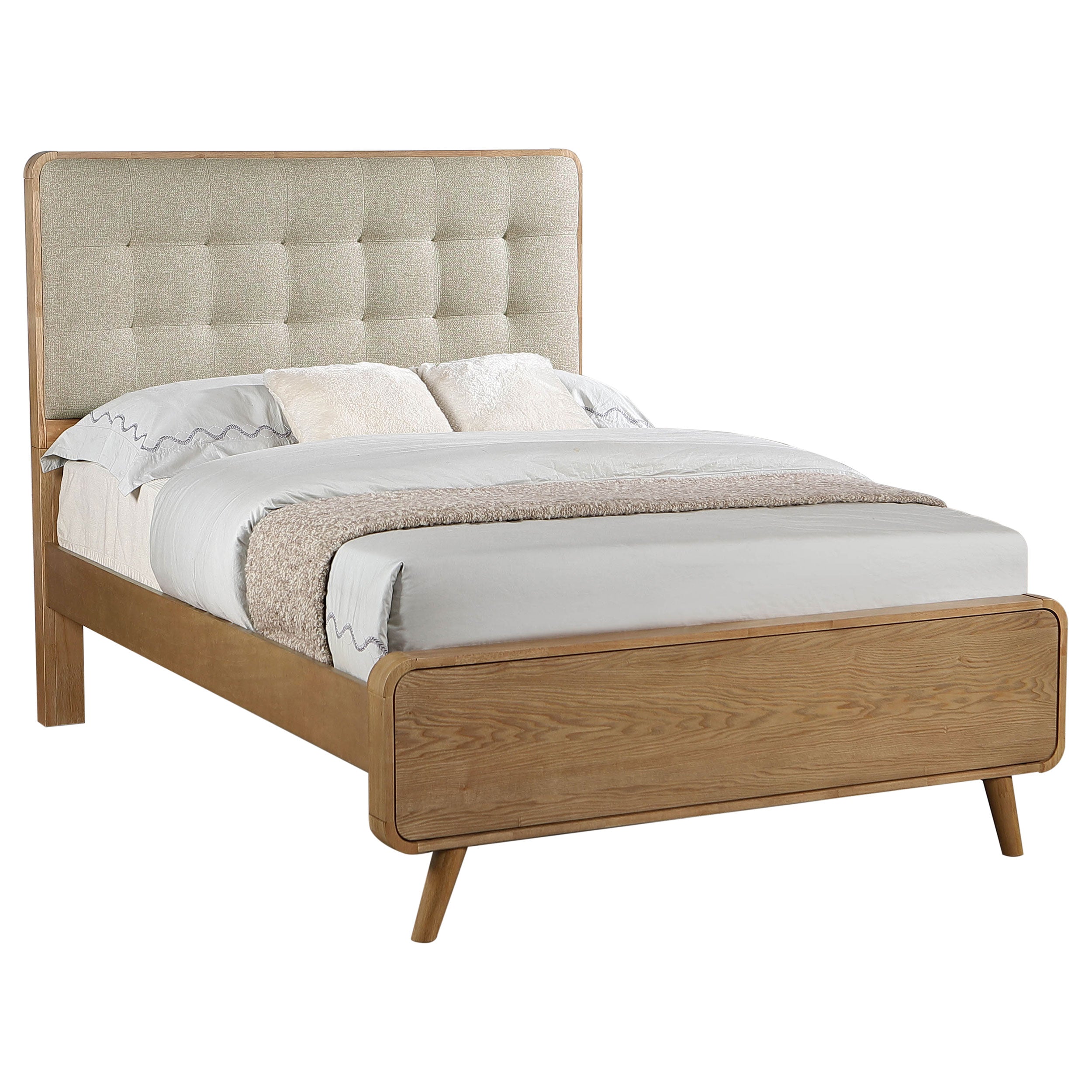 Robyn Wood California King Platform Bed Dark Walnut