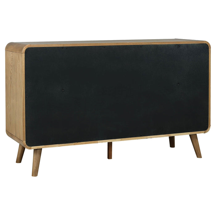 Robyn 6-drawer Bedroom Dresser and Mirror Light Ash