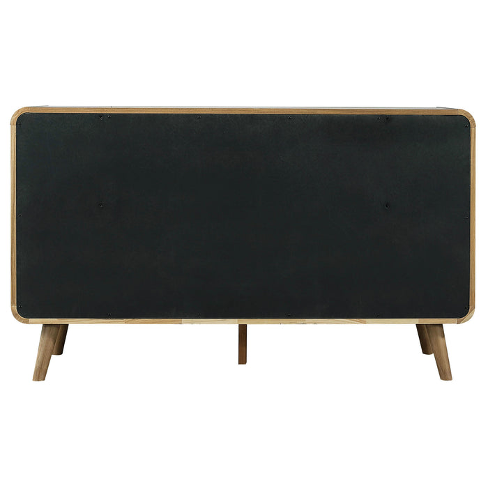 Robyn 6-drawer Bedroom Dresser and Mirror Light Ash
