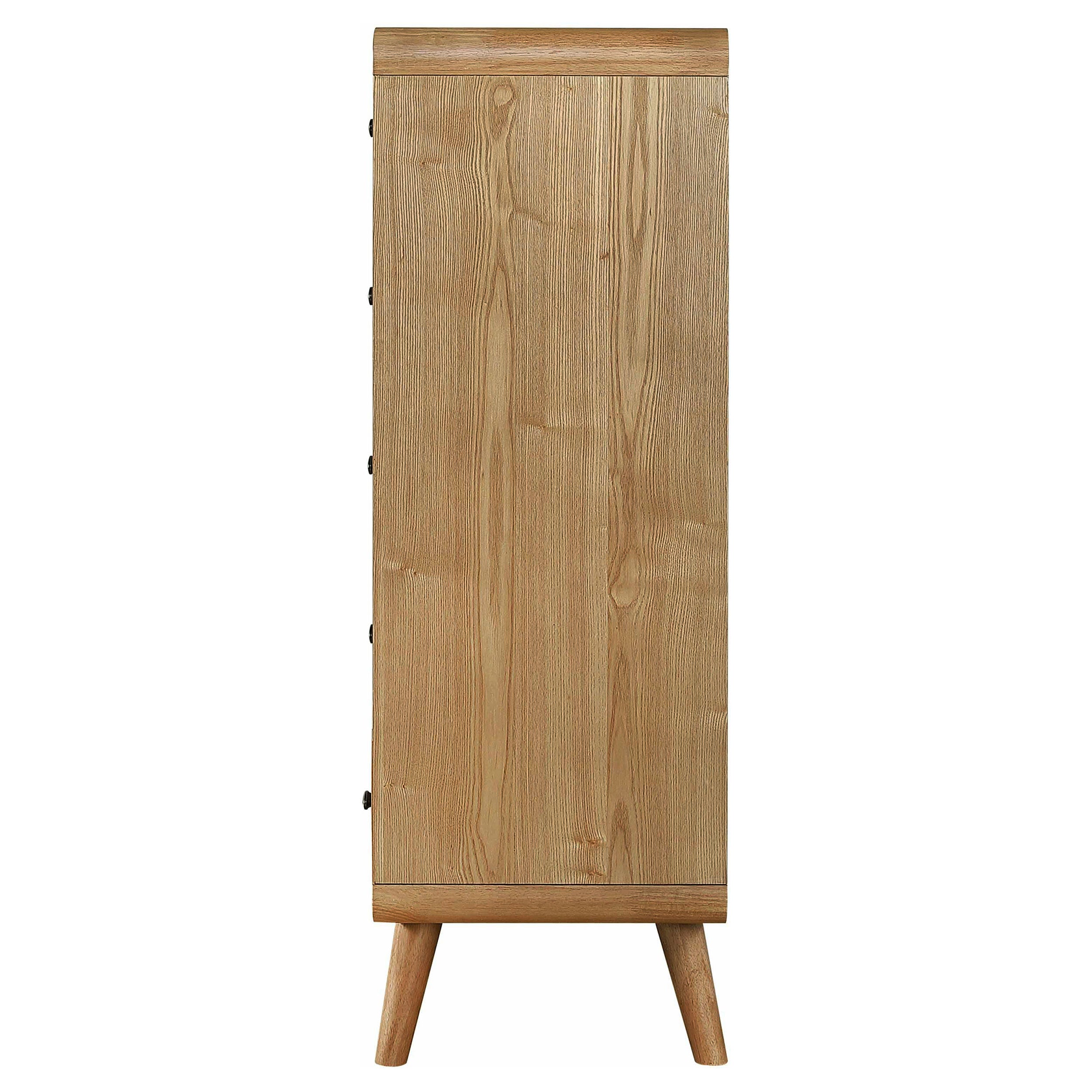 Robyn 5-drawer Bedroom Chest of Drawers Dark Walnut