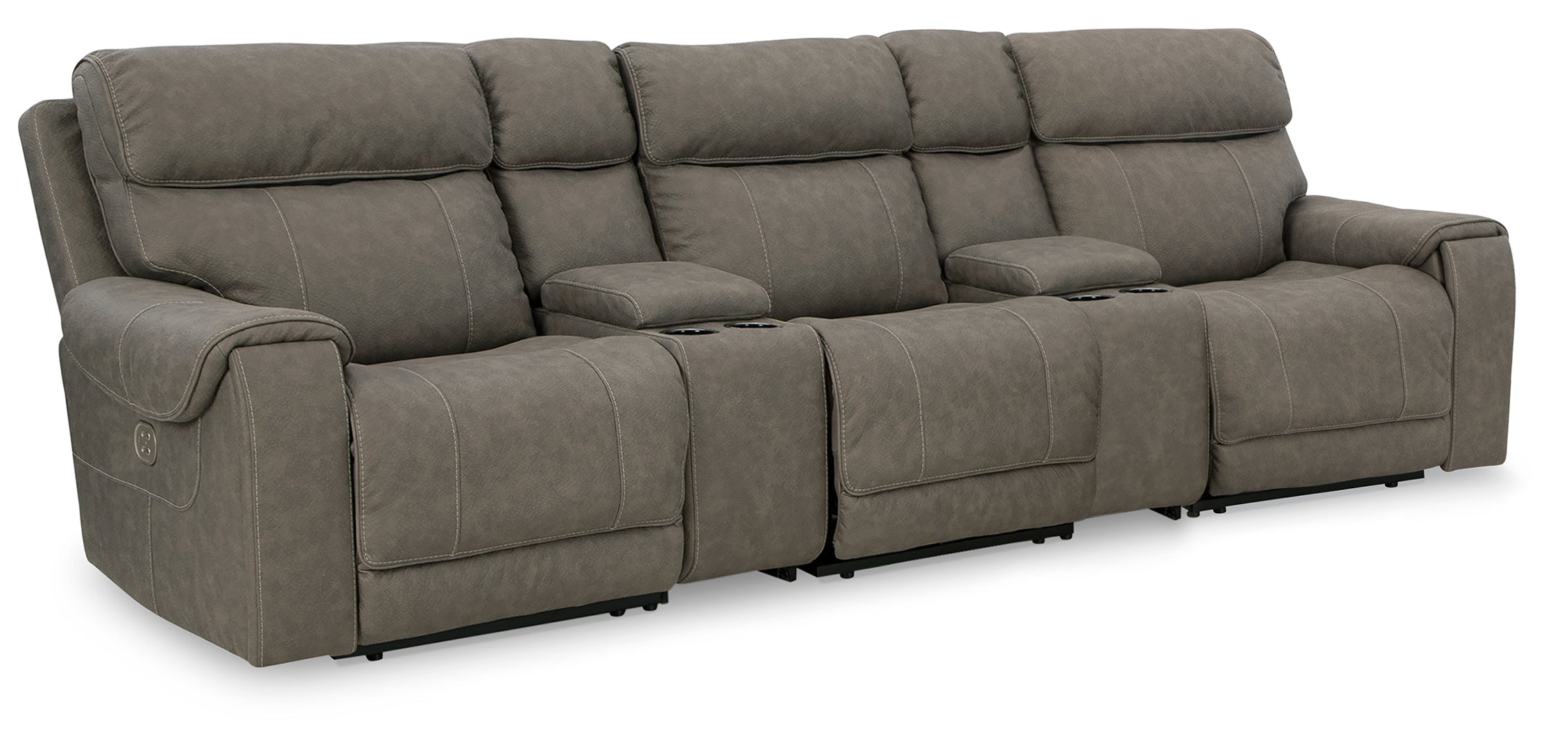 Starbot Power Reclining Sectional with Console