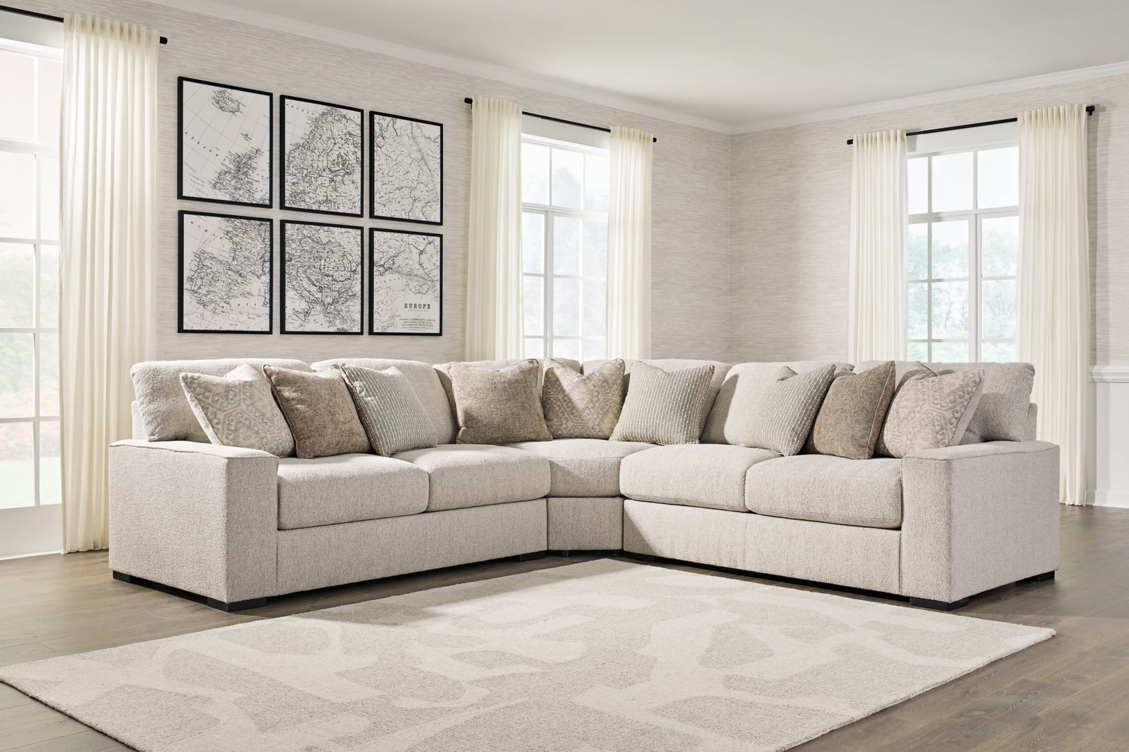 Ballyton Sectional with Ottoman