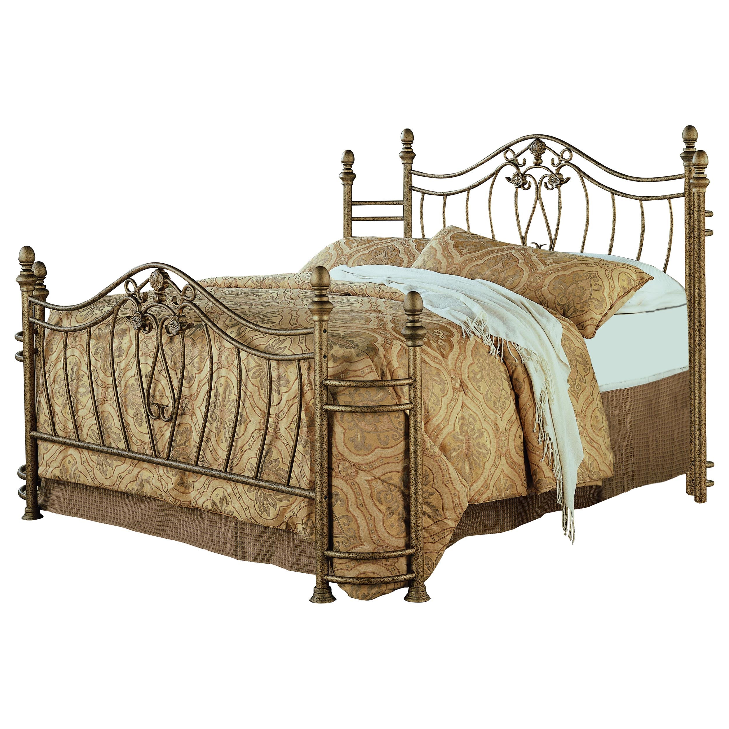 Sydney  Headboard and Footboard Brushed Gold