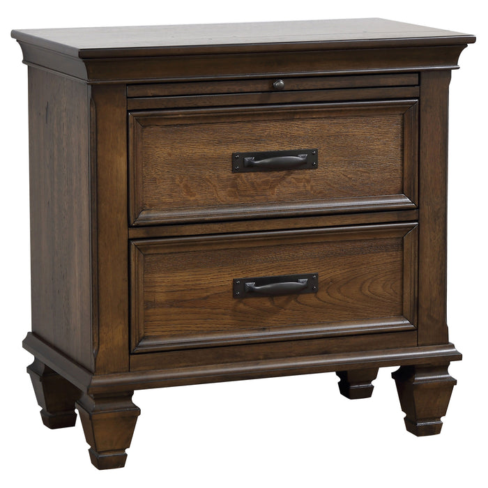 Devon  California King Bedroom Set Beige and Oak
