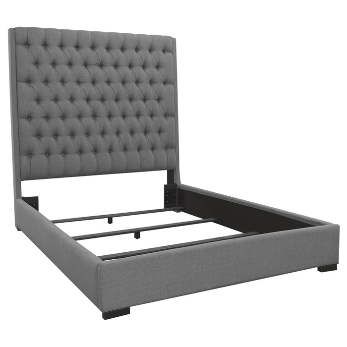 Camille  California King Bedroom Set Metallic Mercury