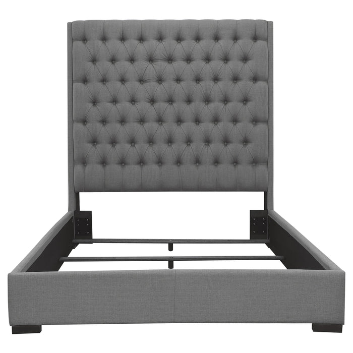 Camille  California King Bedroom Set Metallic Mercury