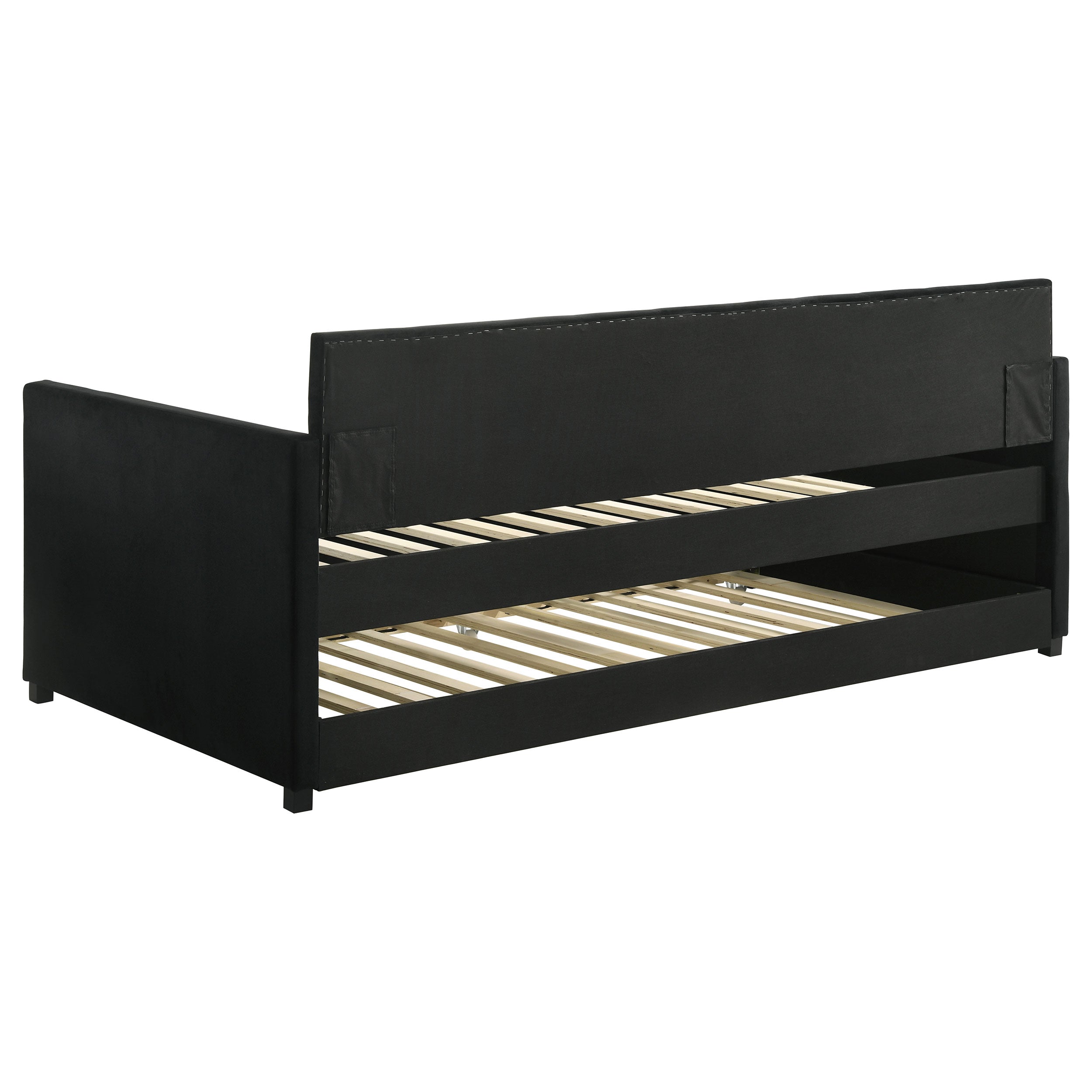 Kendall Upholstered  Daybed with Trundle Black