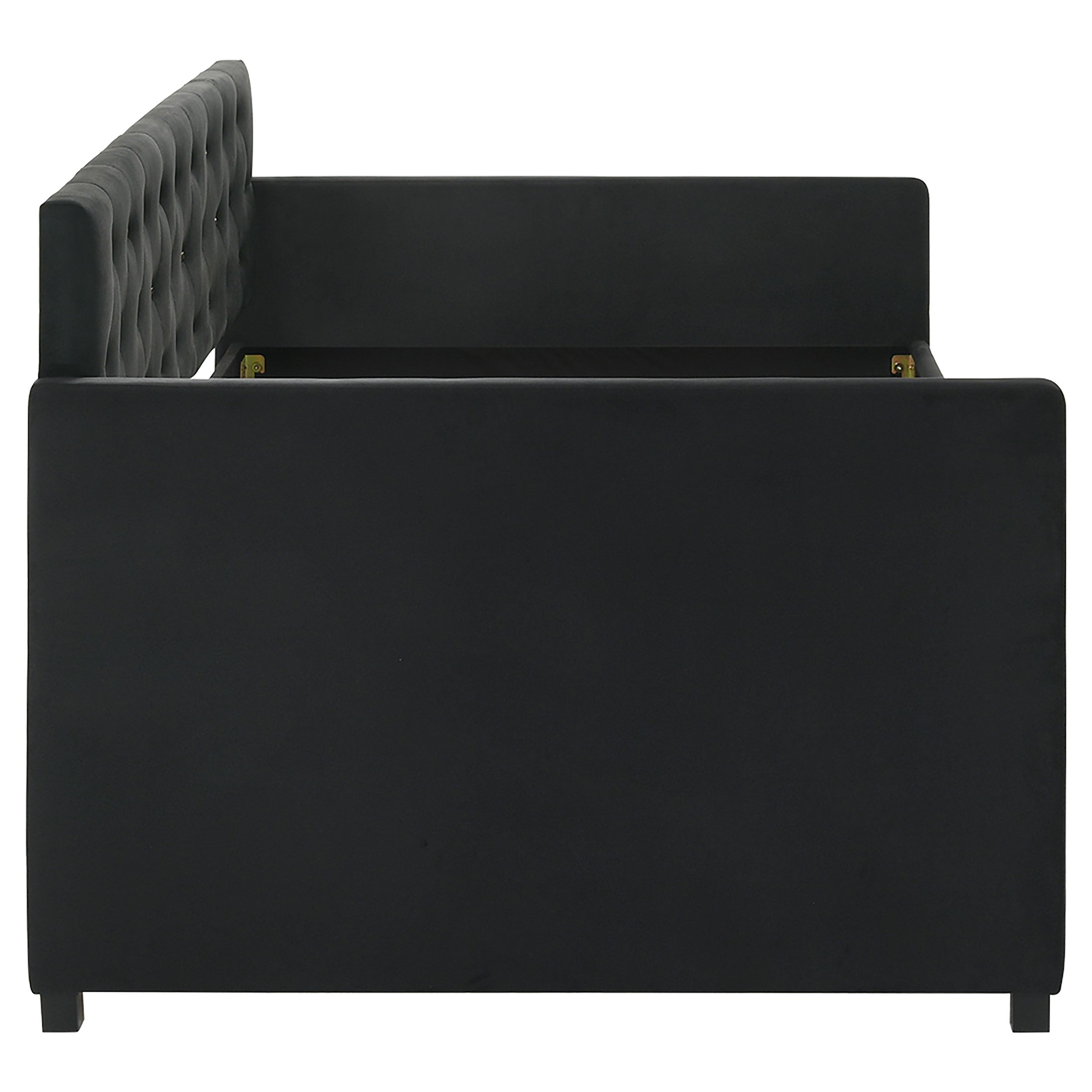 Kendall Upholstered  Daybed with Trundle Black