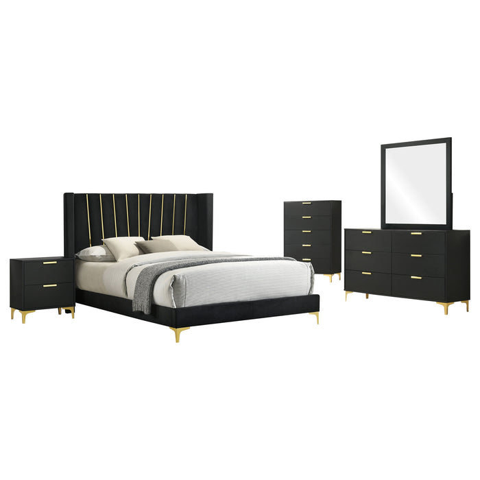 Kendall  California King Bedroom Set Black