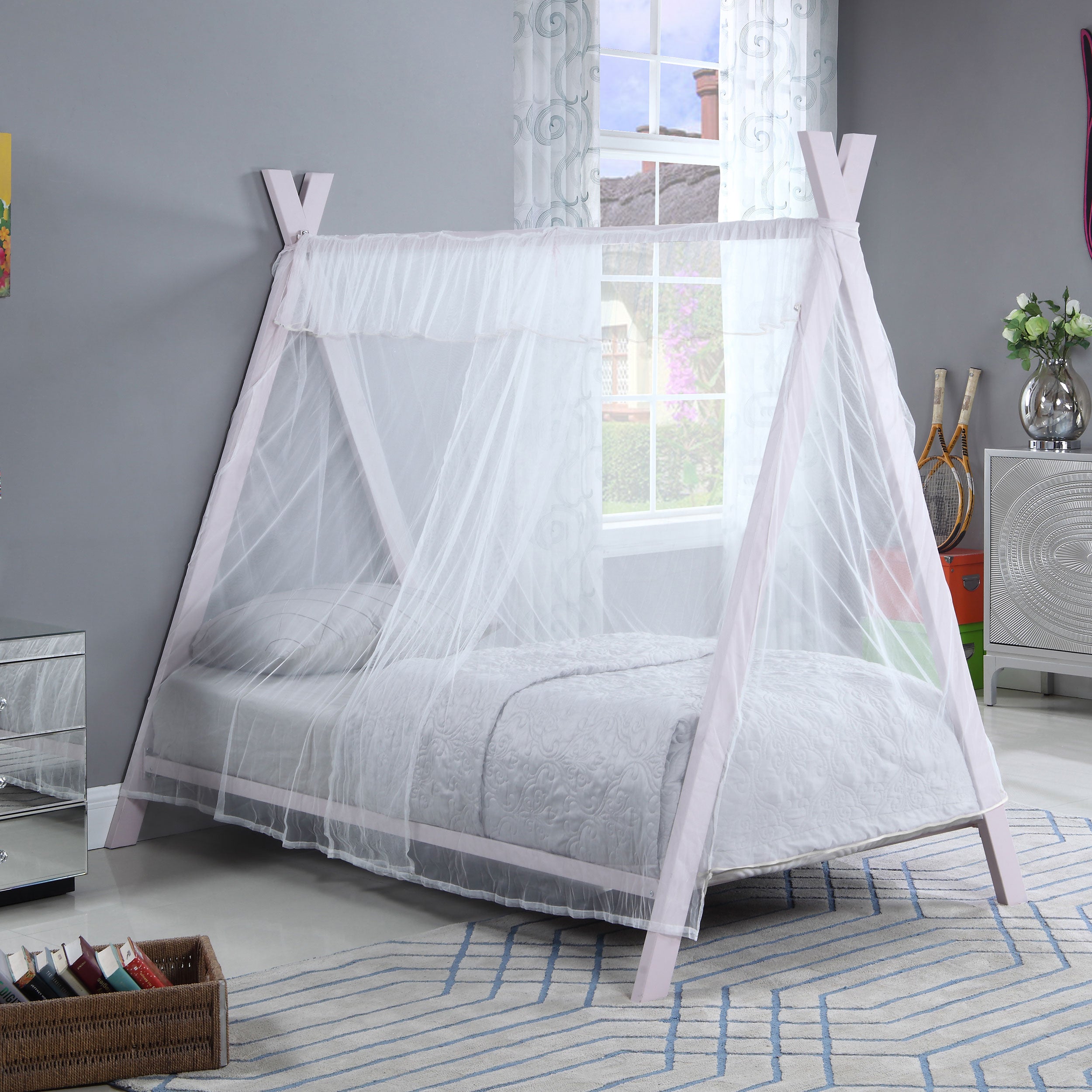 Fultonville Metal  Tent Bed Pink