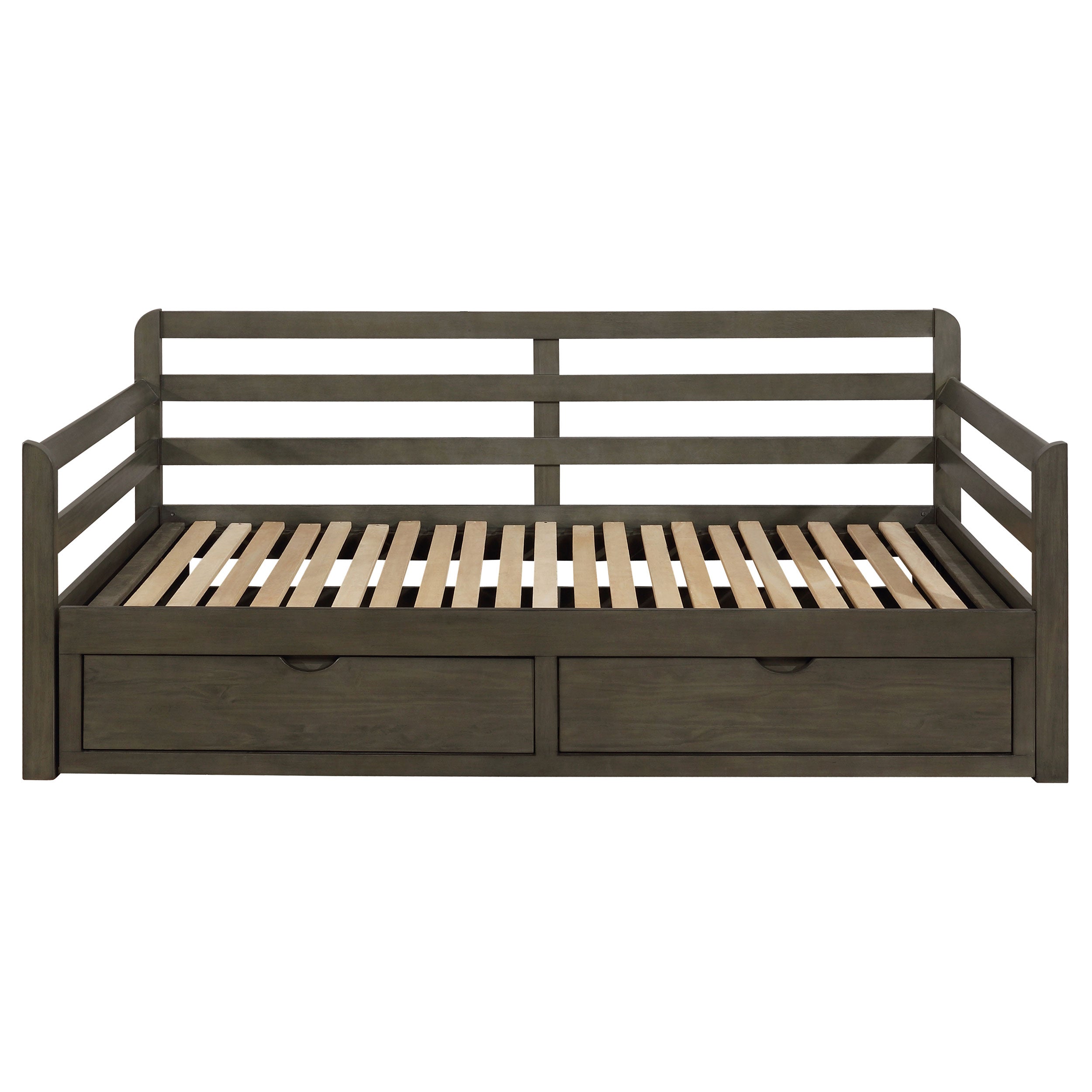 Sorrento 2-drawer  XL Daybed with Extension Trundle Grey