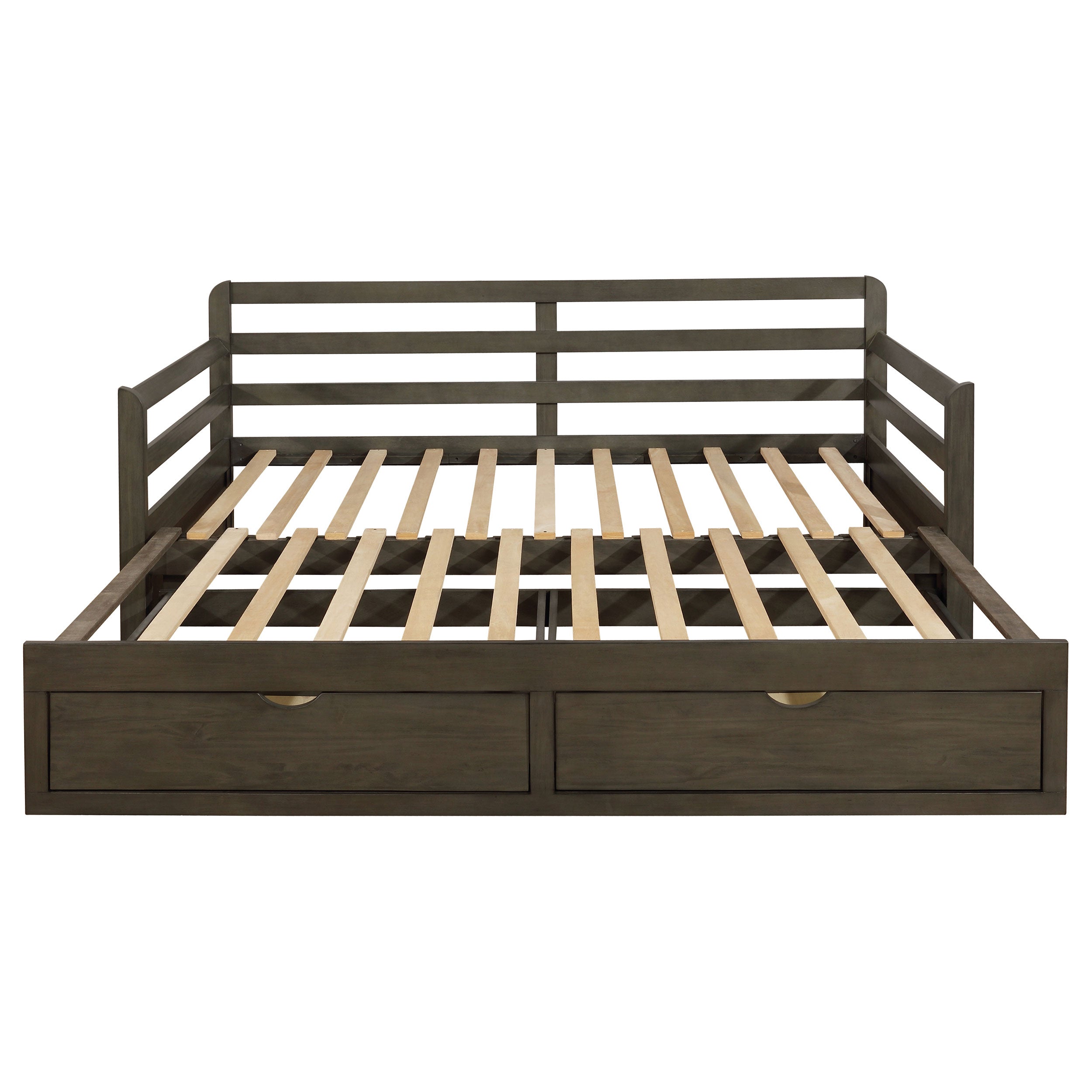 Sorrento 2-drawer  XL Daybed with Extension Trundle Grey