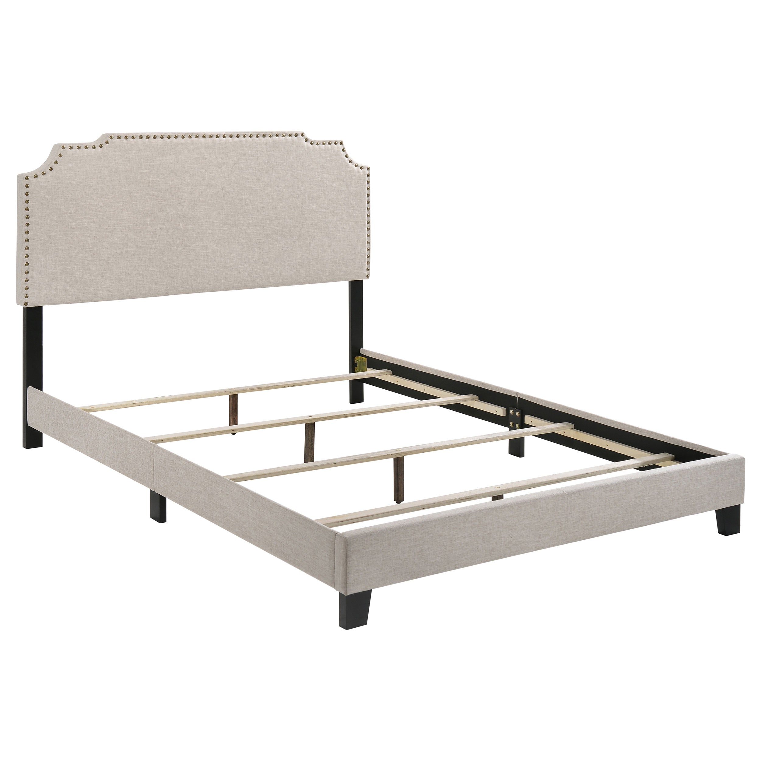 Tamarac Upholstered  Panel Bed Beige