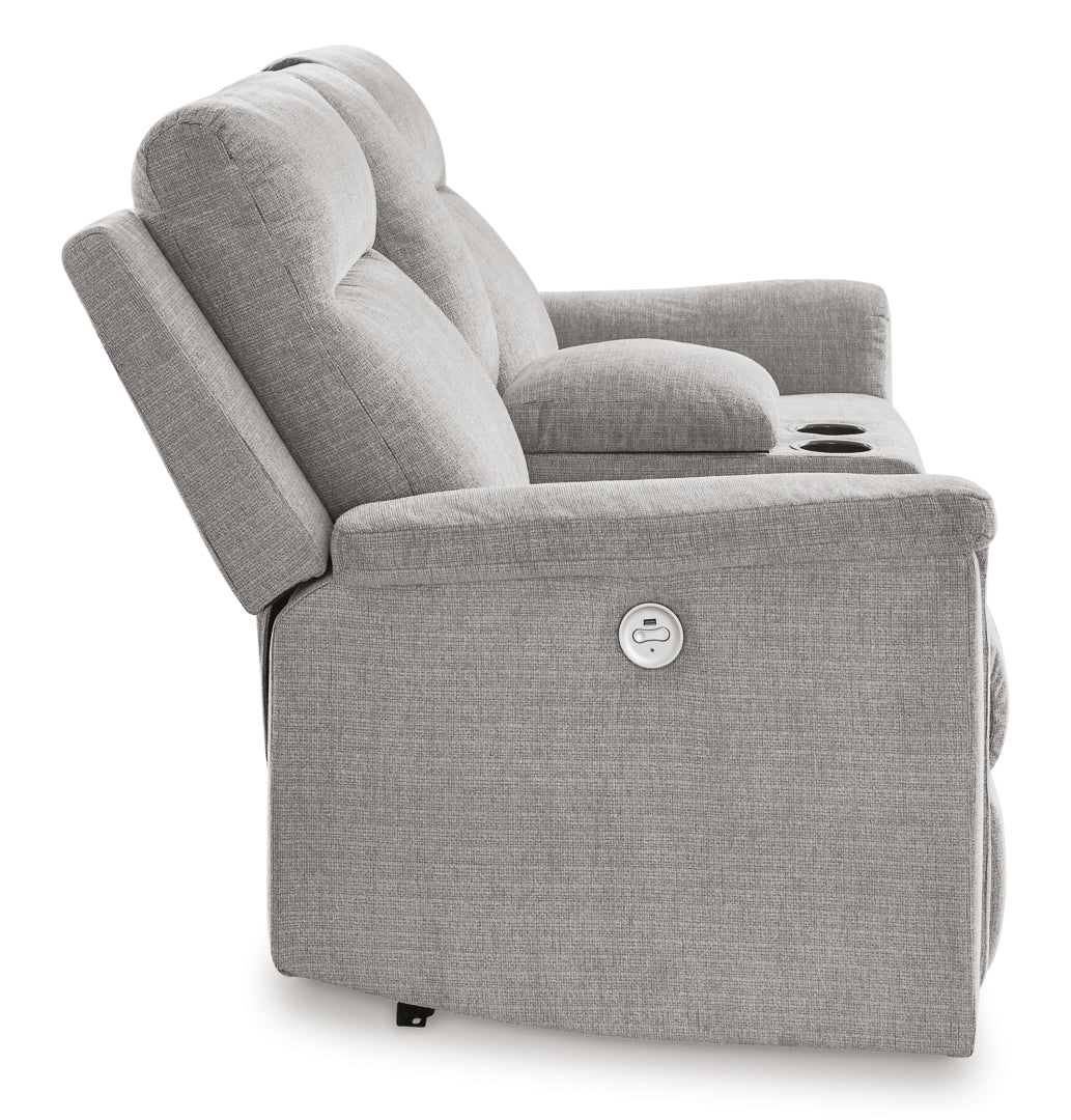Barnsana Power Reclining Loveseat w/Console