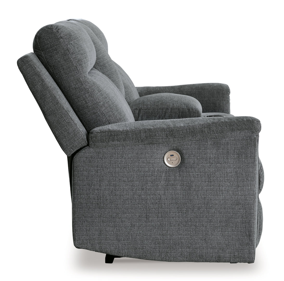 Barnsana Power Reclining Loveseat w/Console