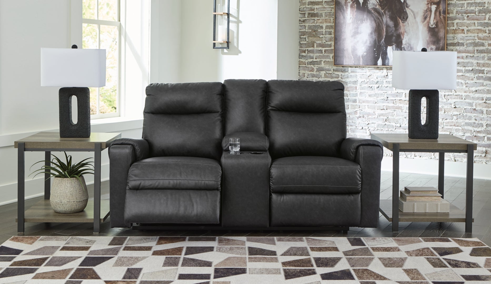 Axtellton Power Reclining Loveseat w/Console