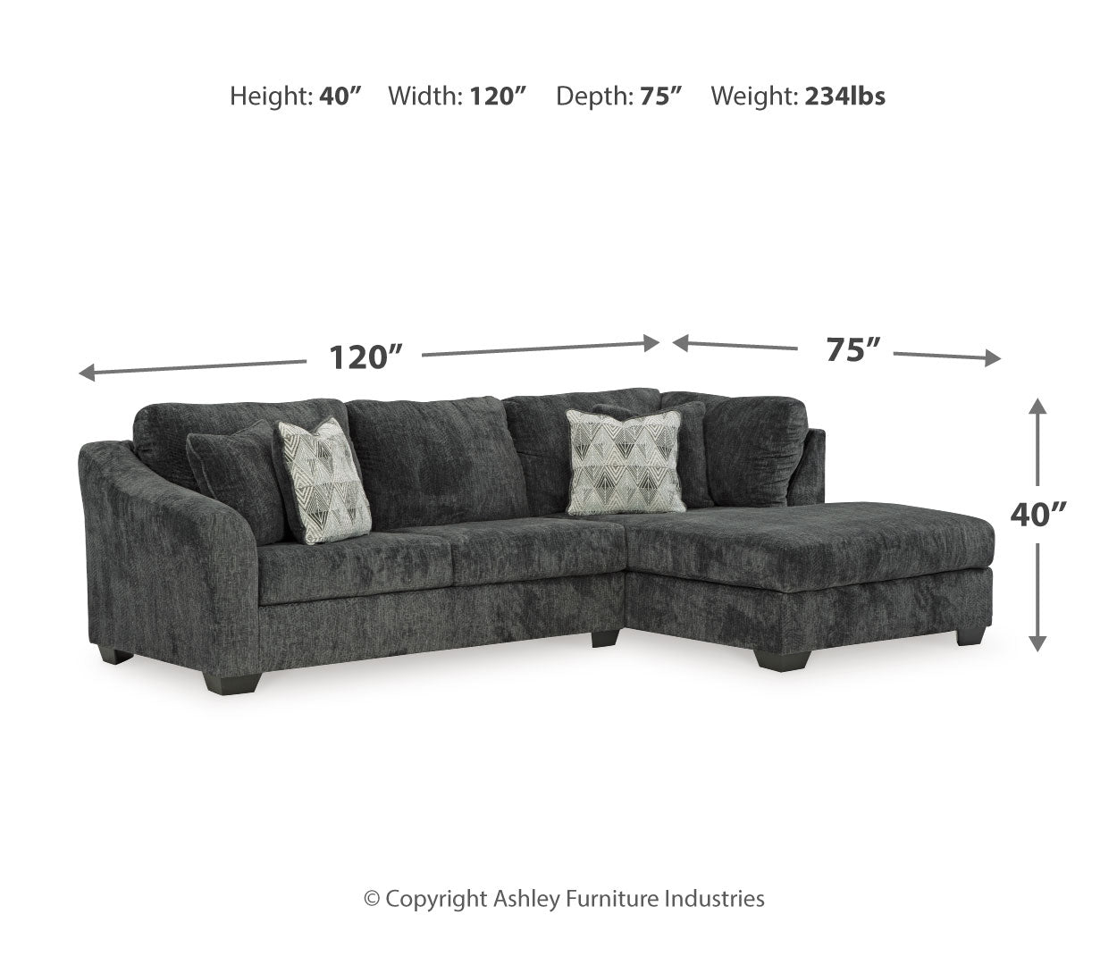 Biddeford Sectional with Chaise