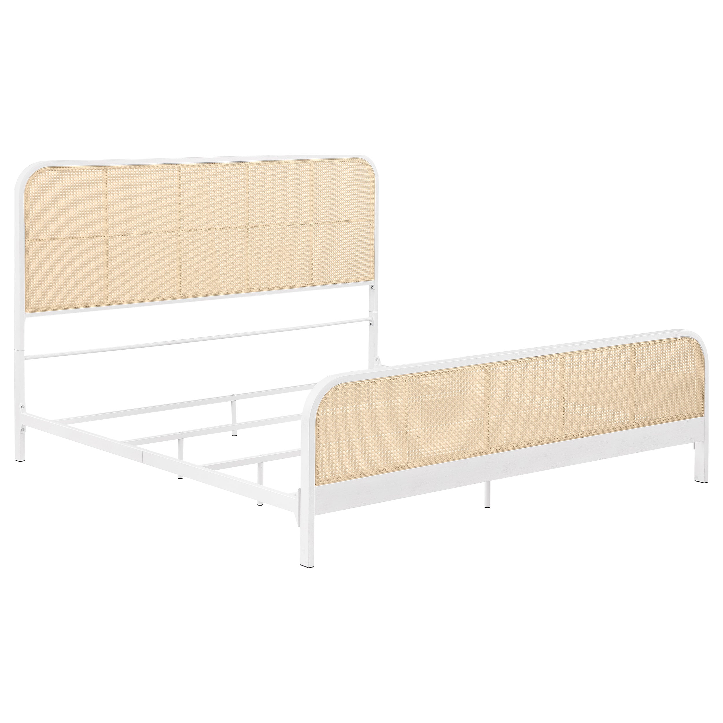 Lanewood Open Cane Webbing Metal  Bed Black