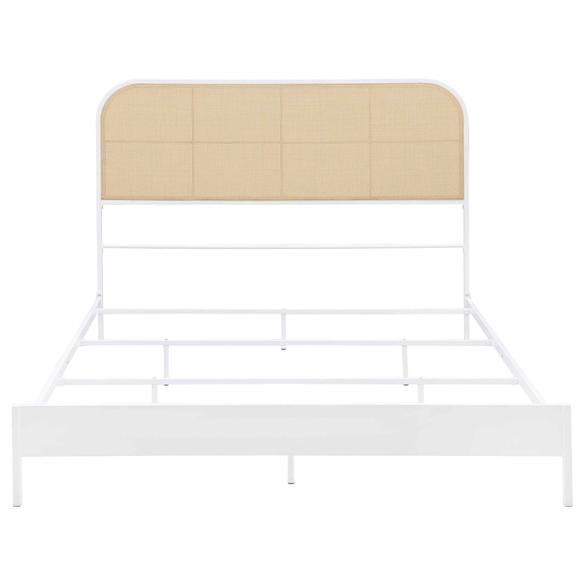 Amherst Radio Weave Rattan Metal Bed Black