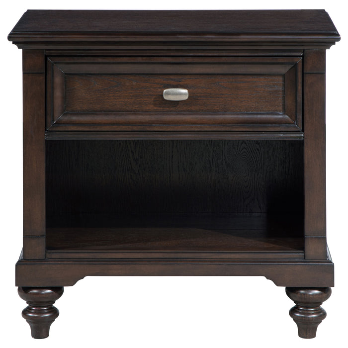 Devon  California King Bedroom Set Beige and Oak
