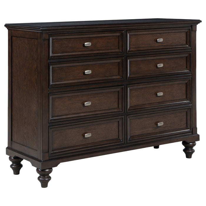 Devon  California King Bedroom Set Beige and Oak