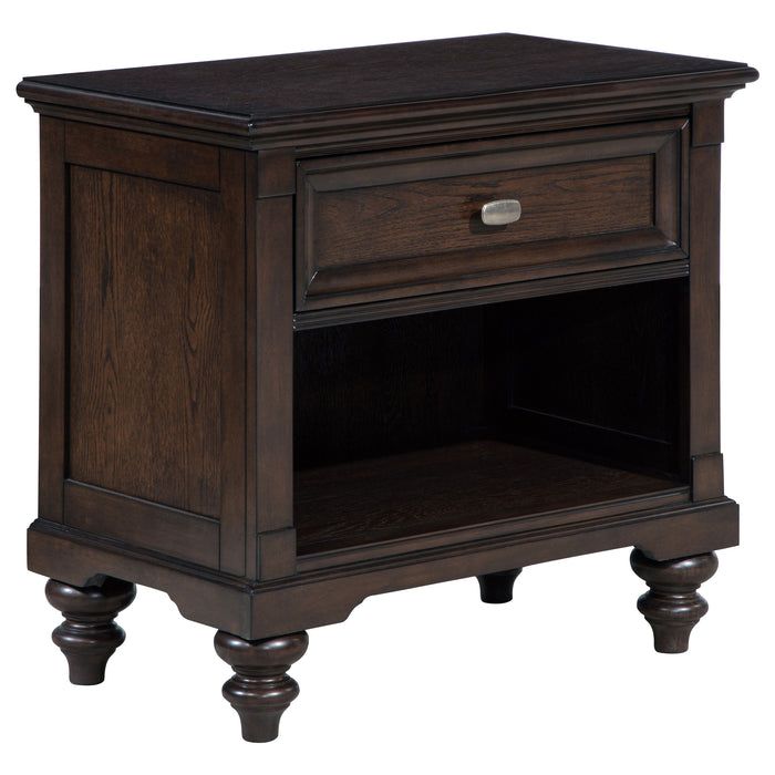 Devon  California King Bedroom Set Beige and Oak