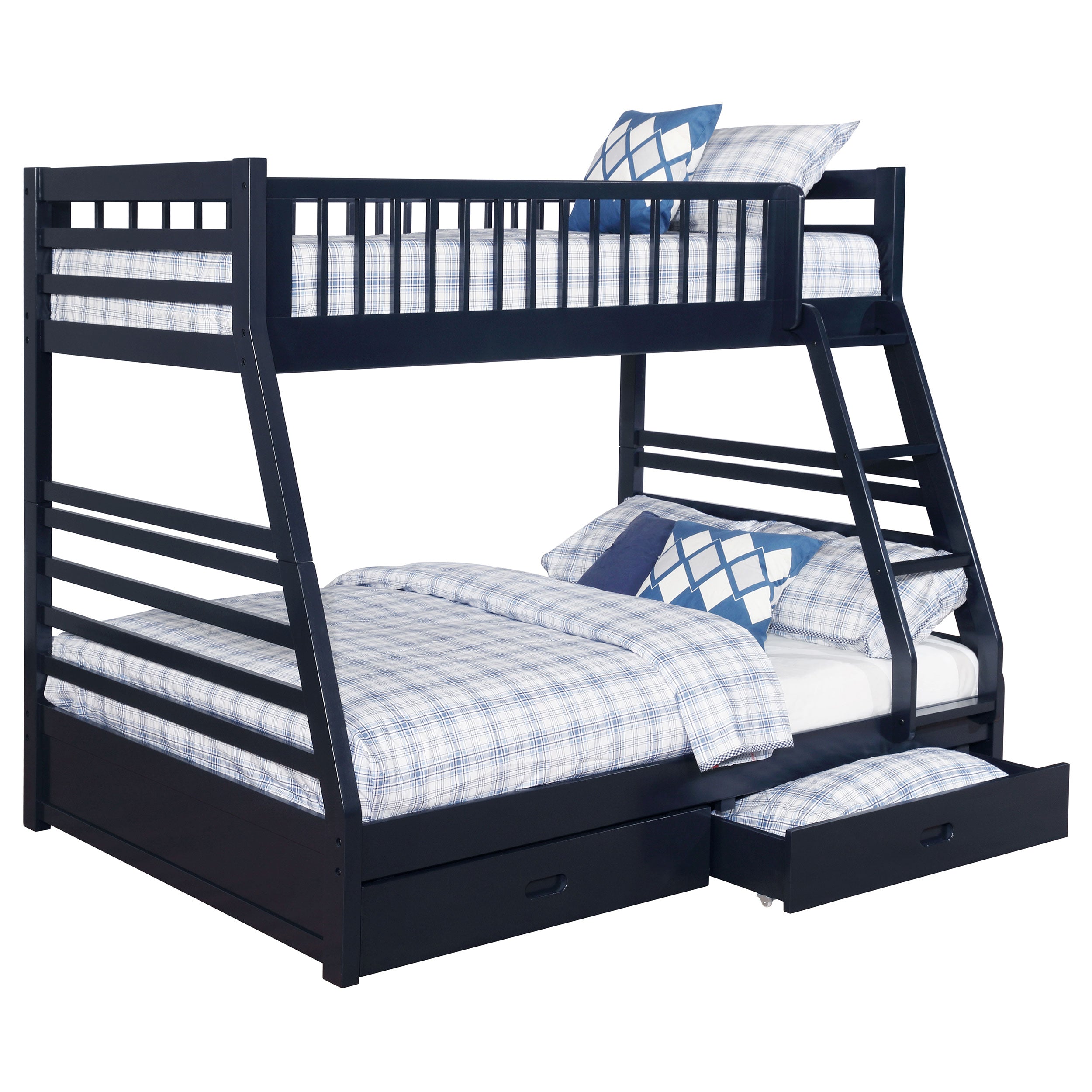 Ashton 2-drawer Wood  Over  Bunk Bed