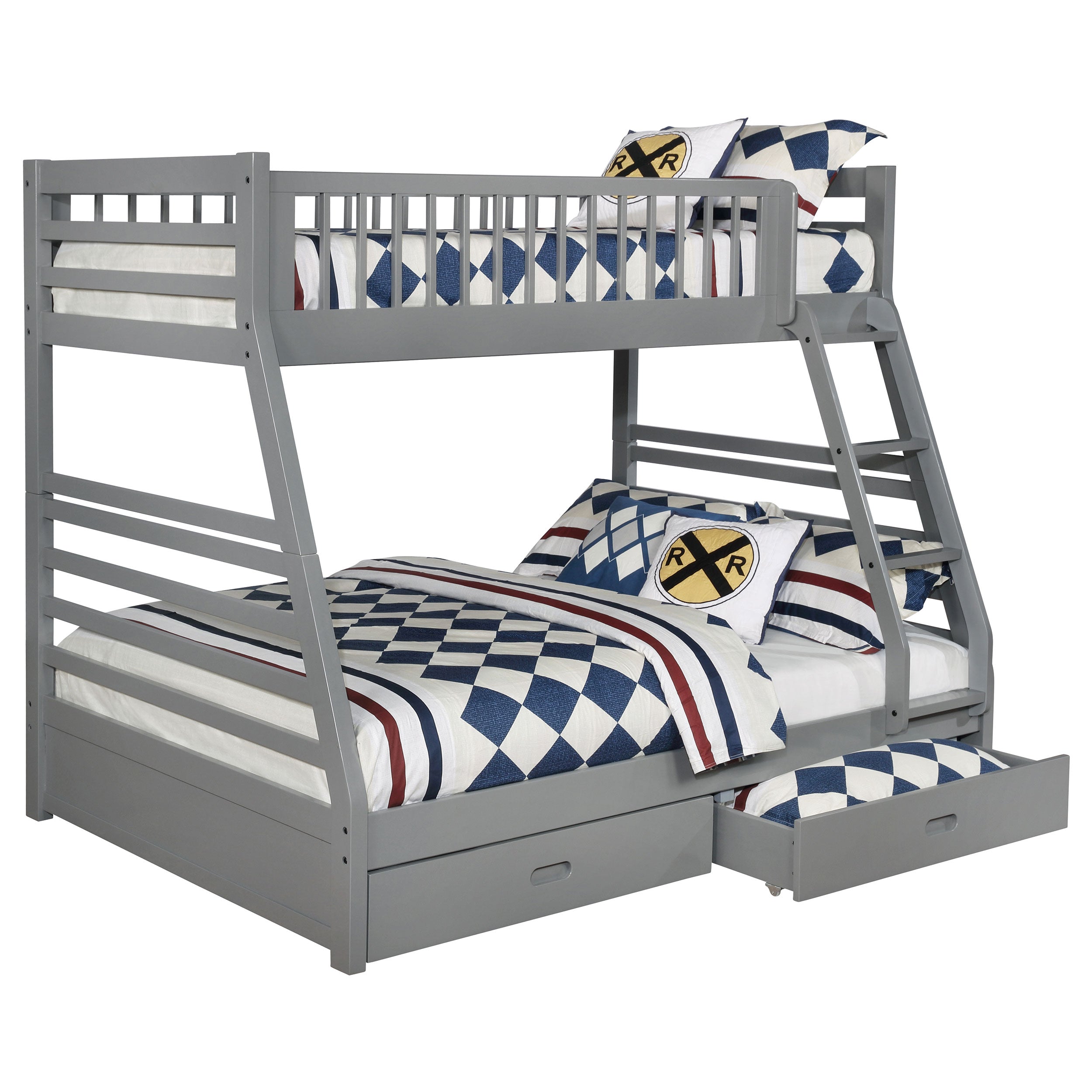 Ashton 2-drawer Wood  Over  Bunk Bed