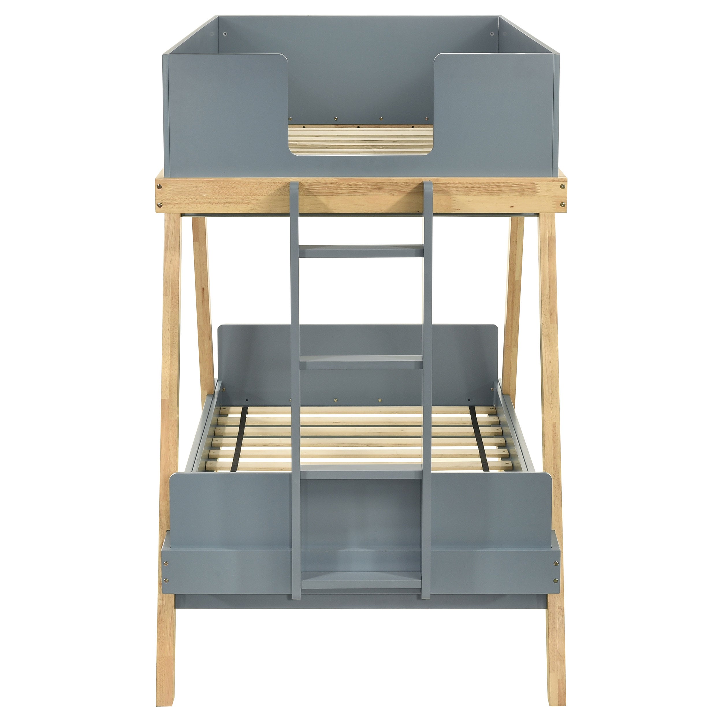Frankie Wood  Over  Bunk Bed Blue and Natural