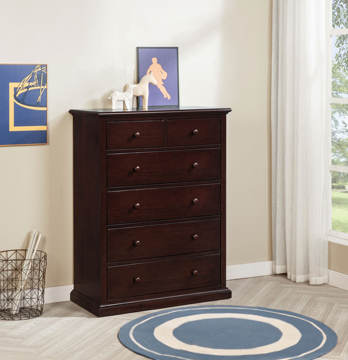 Sumerlin 6-drawer Bedroom Chest of Drawers Black