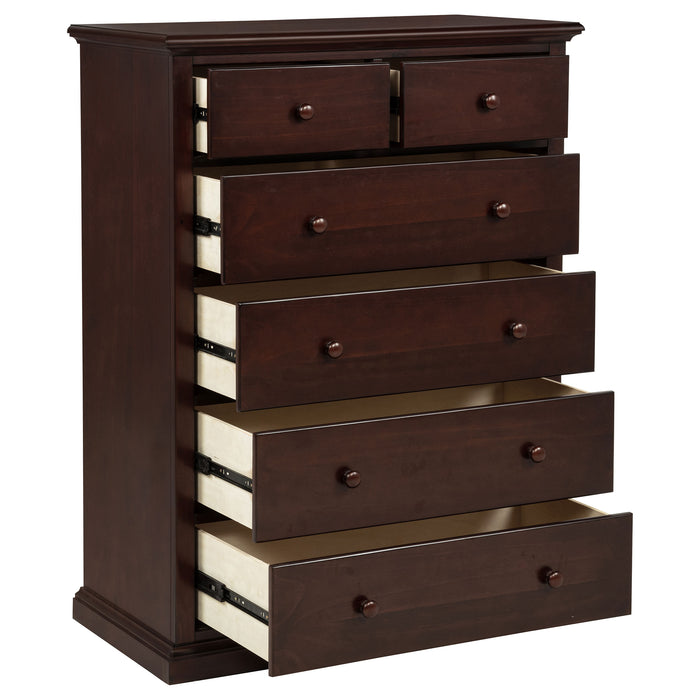 Sumerlin 6-drawer Bedroom Chest of Drawers Black