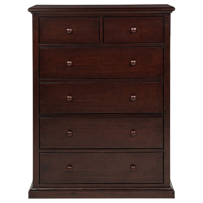 Sumerlin 6-drawer Bedroom Chest of Drawers Black