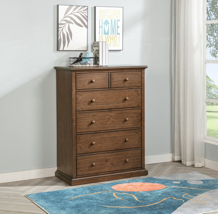 Sumerlin 6-drawer Bedroom Chest of Drawers Black