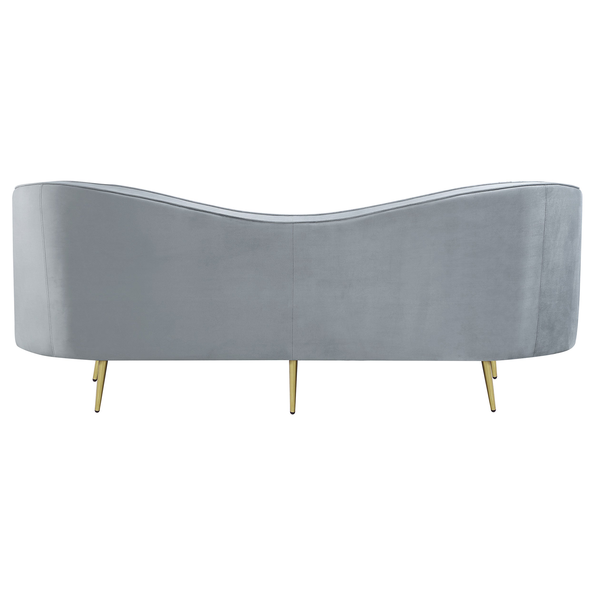 Sophia  Upholstered Channel Tufted Sofa Set Blue