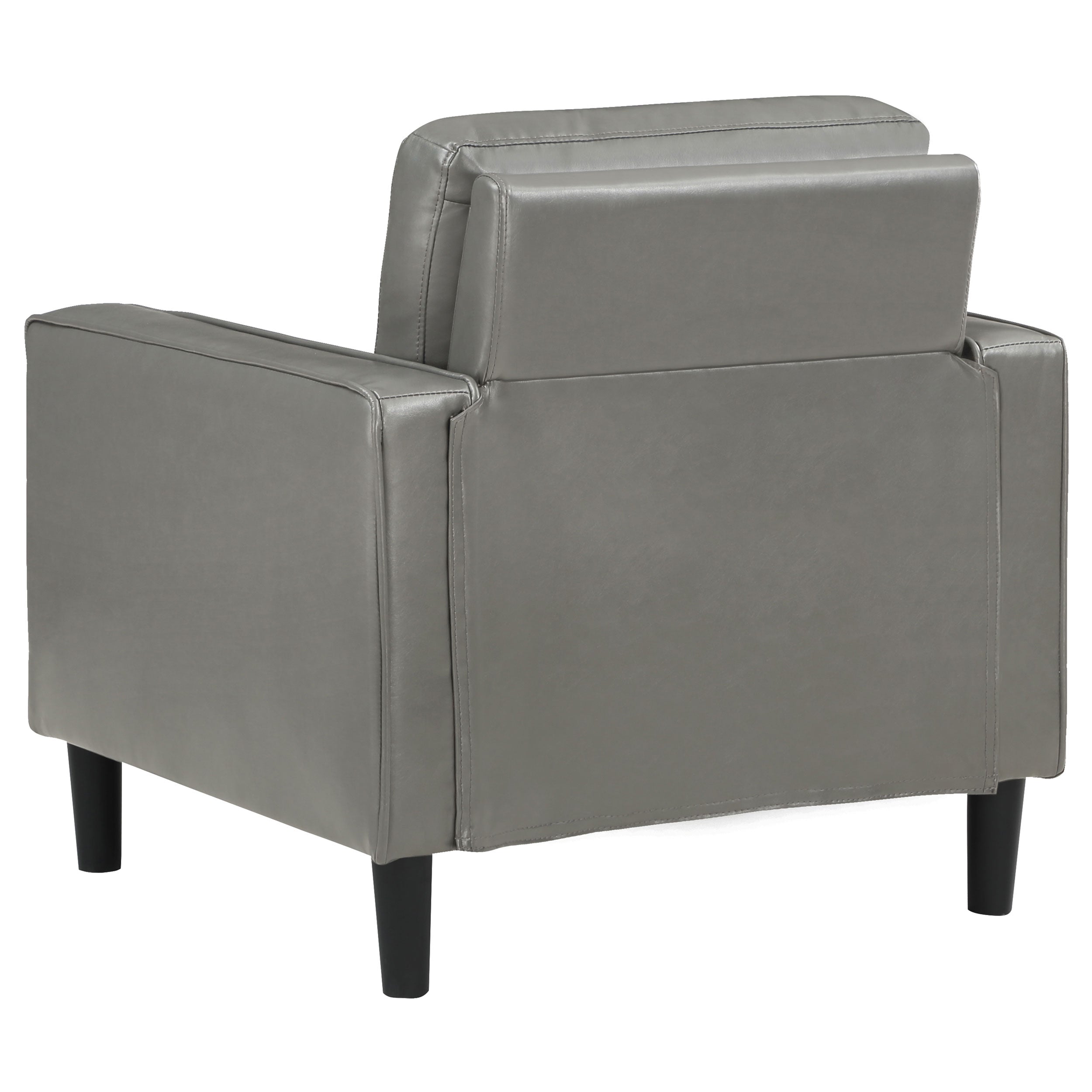 Ruth Upholstered Track Arm Accent Chair Black