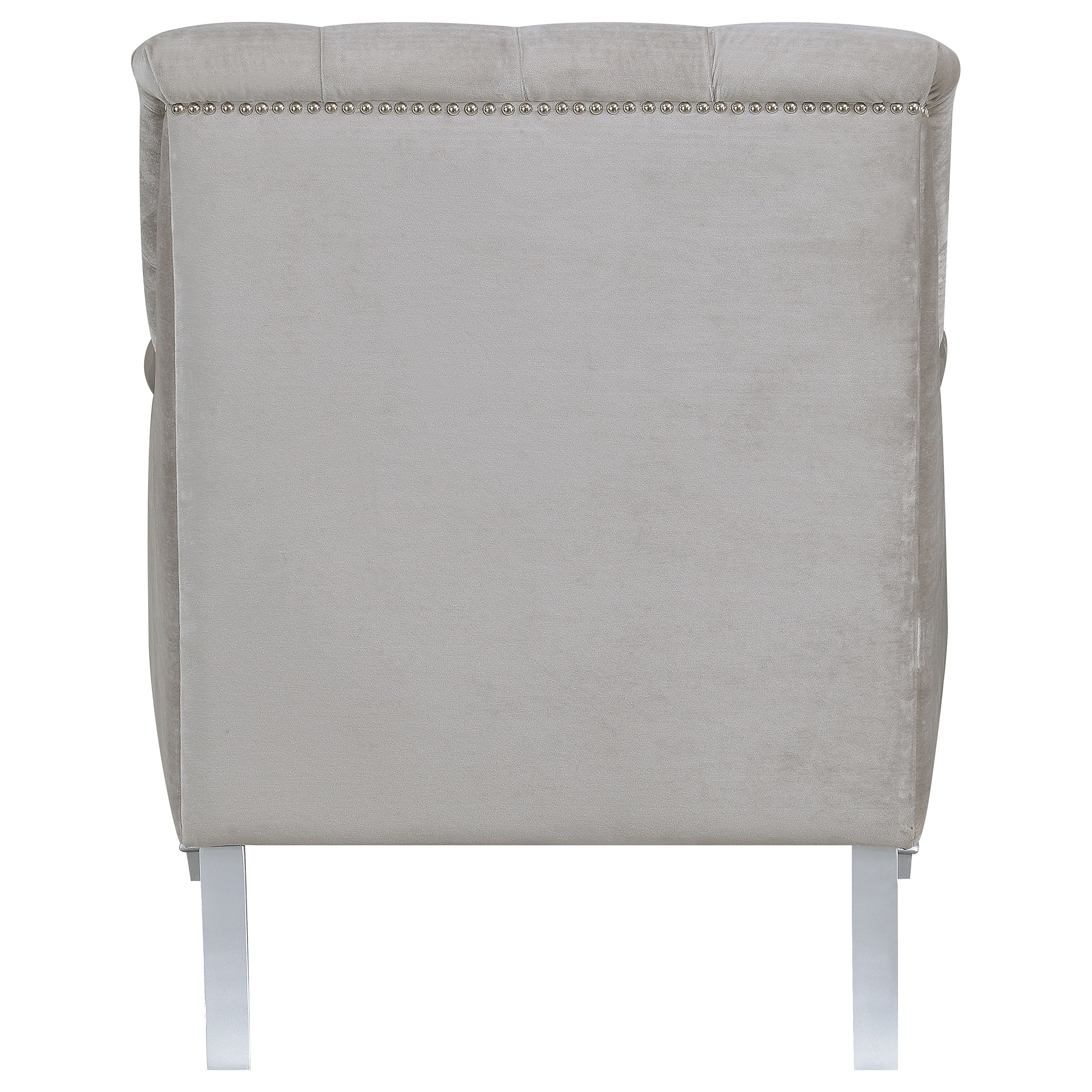 Avonlea Fabric Upholstered Sloped Arm Chair Grey Fabric