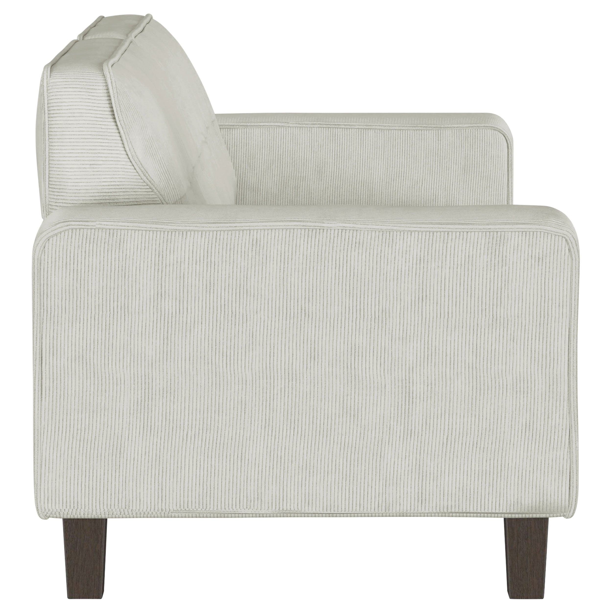 Deerhurst  Upholstered Track Arm Sofa Set Charcoal